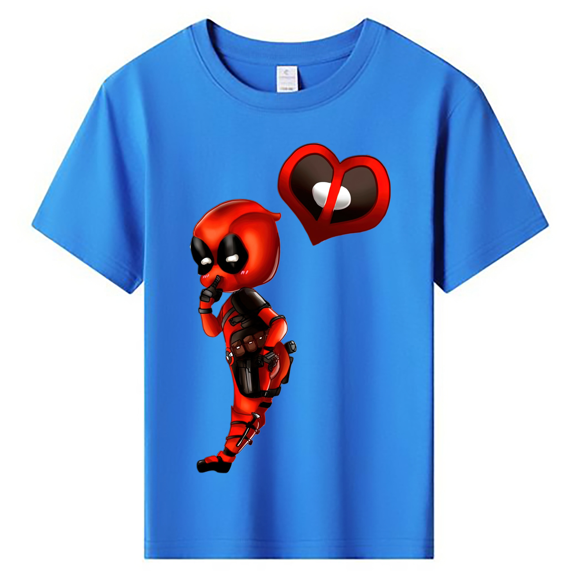 （画像用） Deadpool デッドプール 綿100％キッズTシャツ（フロントプリント）